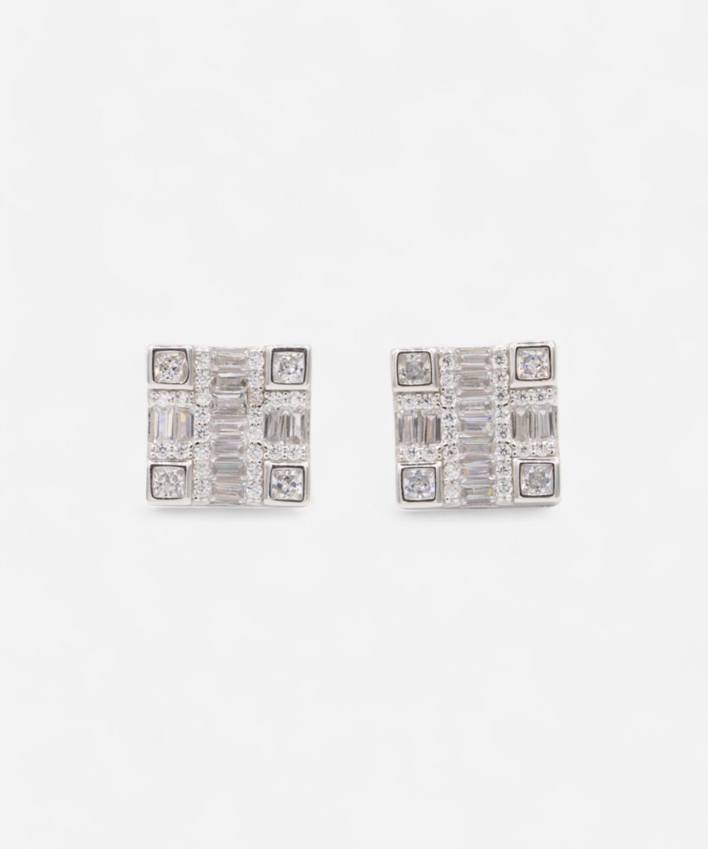Crystal Grid Earrings