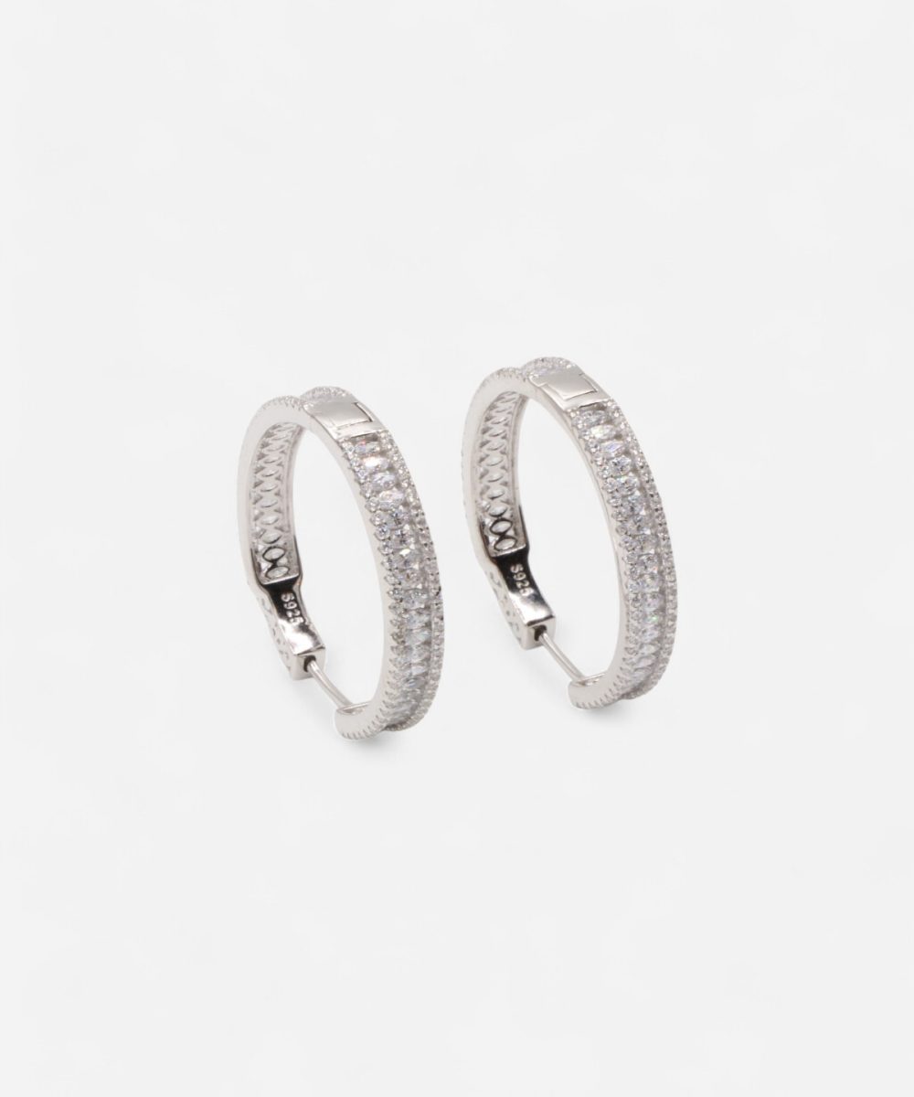 Radiant Crystal Hoops