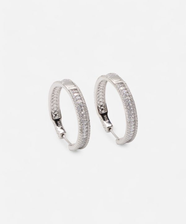 Radiant Crystal Hoops