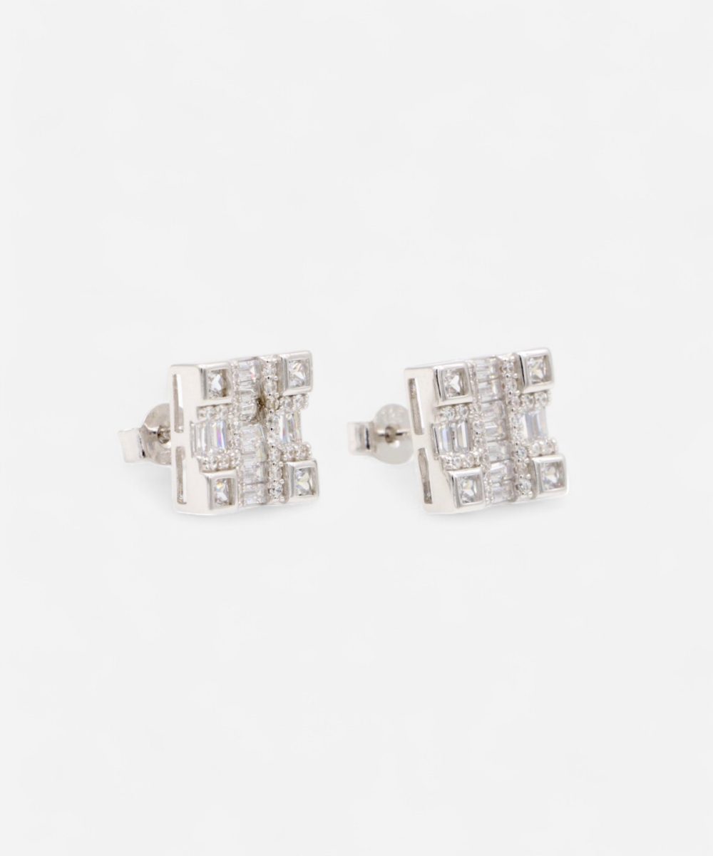 Crystal Grid Earrings - Image 2