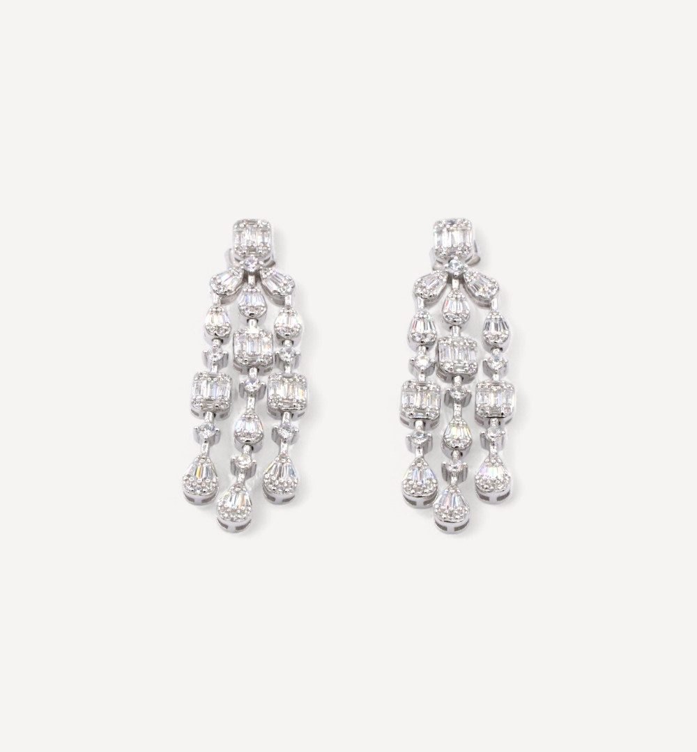 Silver Earrings - T174