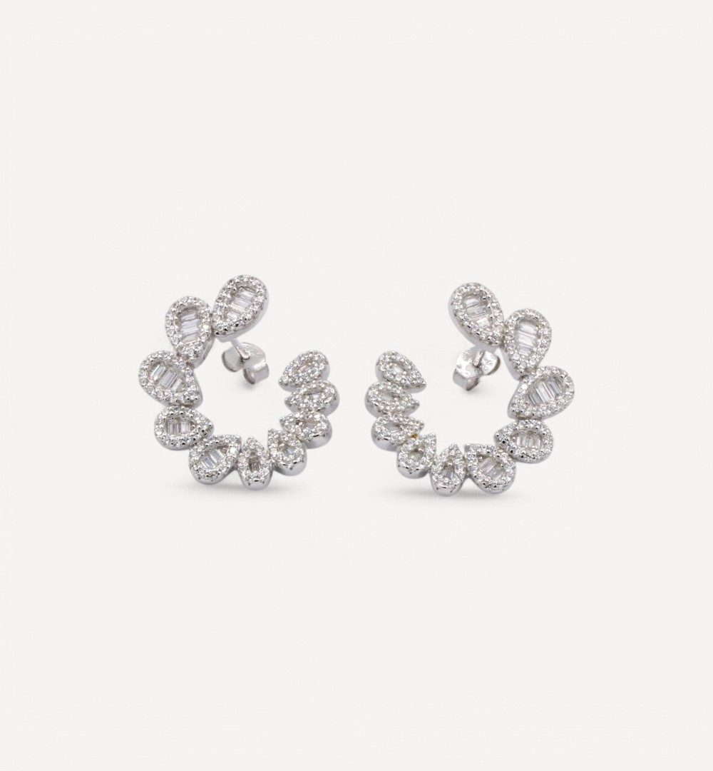 Silver Earrings - T181